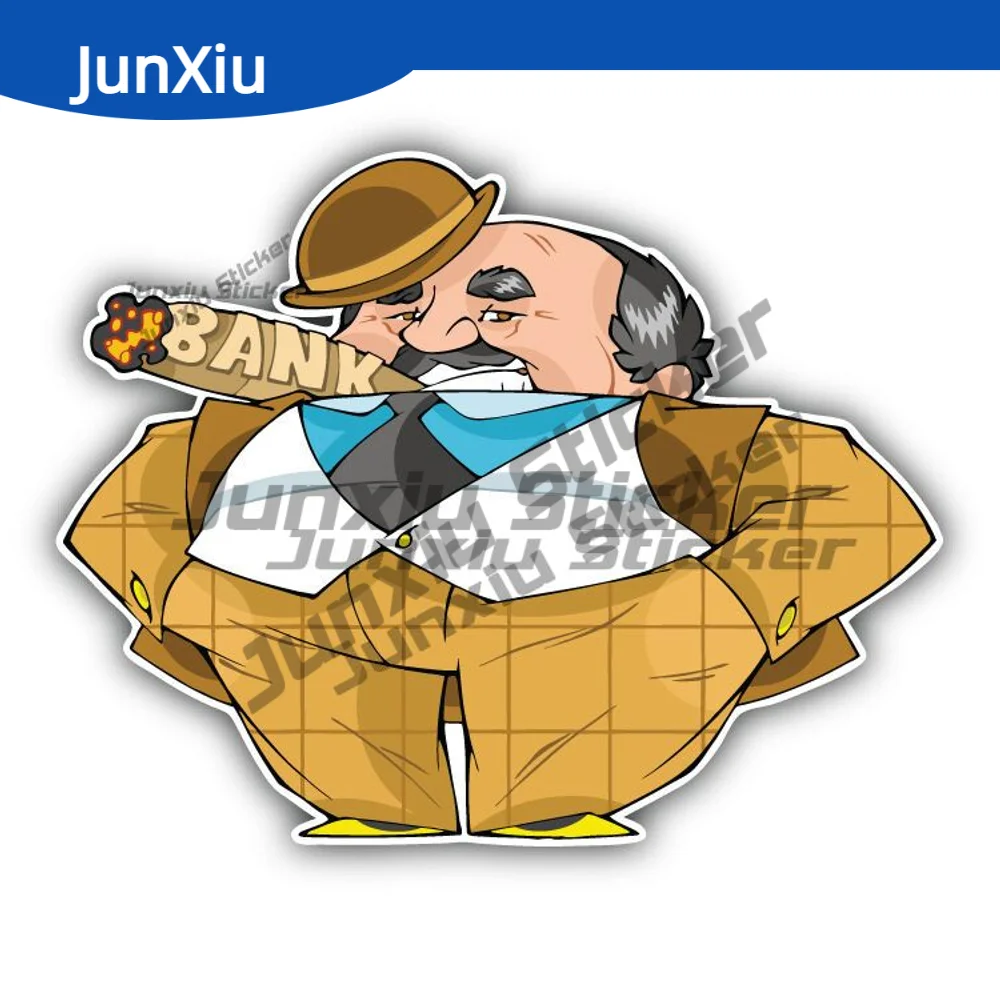 

Thick Important Banker Cigar Sticker Decoration Car Camper Bumper Truck Electric Suv Reflective-silver Decal Rv Camper Stickers