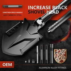 Multi-functional Engineering Shovel Set Wild Survival Tool Military Camping Equipment Folding Shovel with a Free Bag