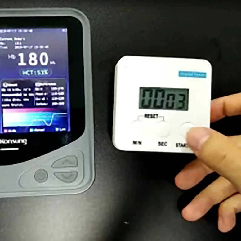 Handheld-Hämoglobin-Testmessgerät, Hämoglobin-Testgerät, automatischer Hämatologie-Analysator mit Hämogramm und Streifen