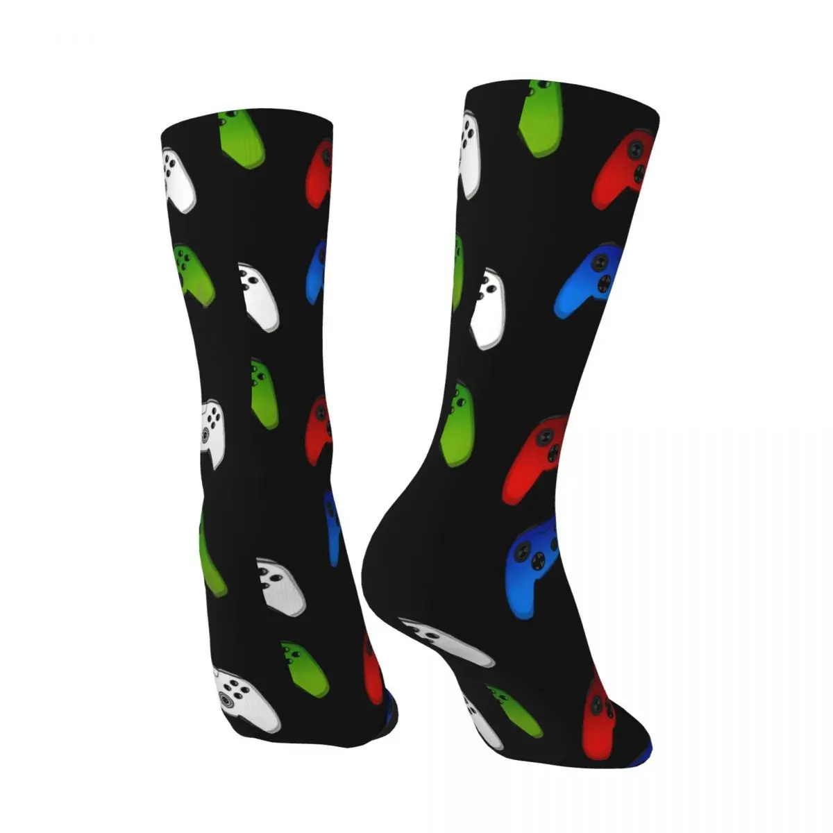 Hip Hop Vintage Gamer Life Crazy Men's Socks Unisex Game Controller Harajuku Seamless Printed Novelty Crew Sock Boys Gift