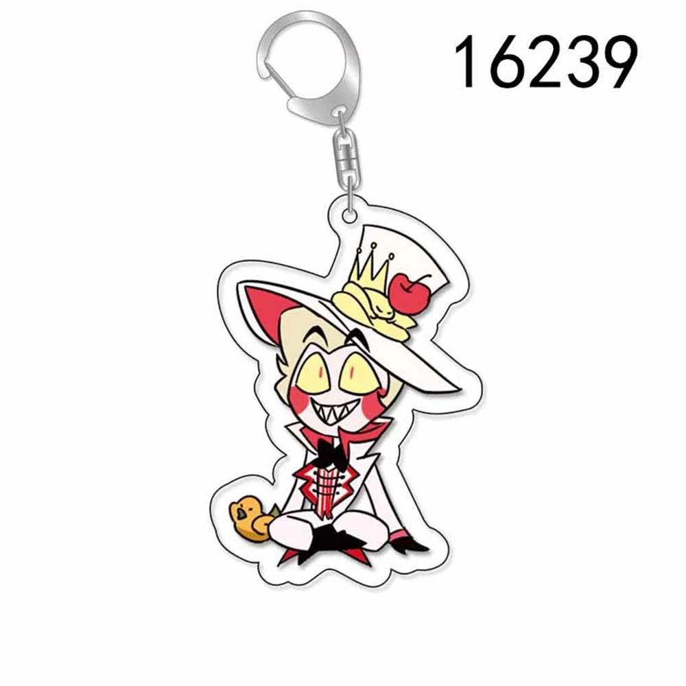 Gioco Hazbin hotel figura portachiavi cartone animato nuovo portachiavi borsa ciondolo auto coppia accessori compleanno ragazzi uomini ragazza