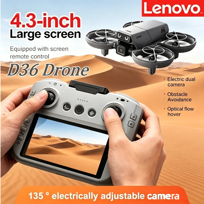 

Lenovo D36 Foldable GPS Drone 5G WiFi Transmission 4K 8K Dual Camera Brushless RC Quadcopter For Aerial Photography