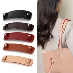 Wide Leather Shoulder Bag Strap, alça do resto do ombro, almofadas de descompressão, clipe de fixação, acessórios saco