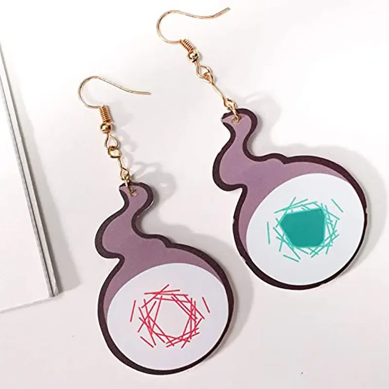 Anime Toilet Bound Hanako Kun Yugi Amane Earrings Cosplay Acrylic Cute Wildfire Earring EarStud Costume Accessories Jewelry Gift