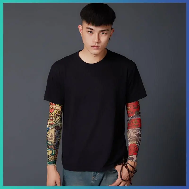 1PC Breathable Arm Sleeve 3D Tattoo UV Protection Arm Cover Cycling Sun Protective Covers Quick Summer Cooling Sleeves