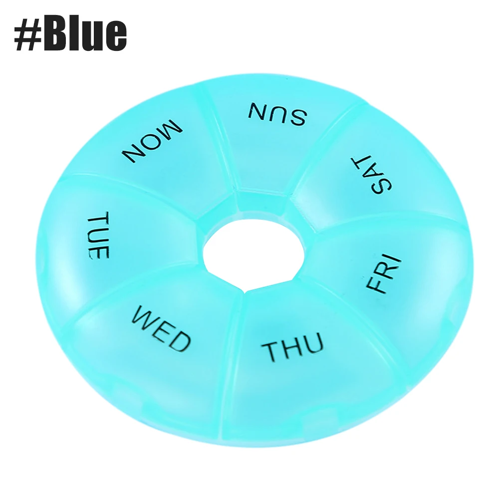 Pill Box Compartments Portable Medication & Vitamin Storage Cute Pill Holder Locking & Travel-Friendly Compact Daily Pill Sorter
