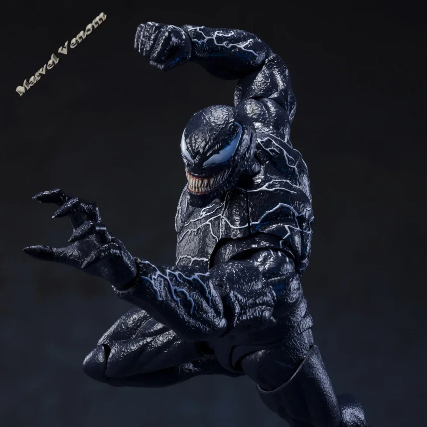 Original Bandai Venom 2 Marvel Action Figure Shf Venom Model Limited Edition Articulated Oversized Figure Decorative Model Gift