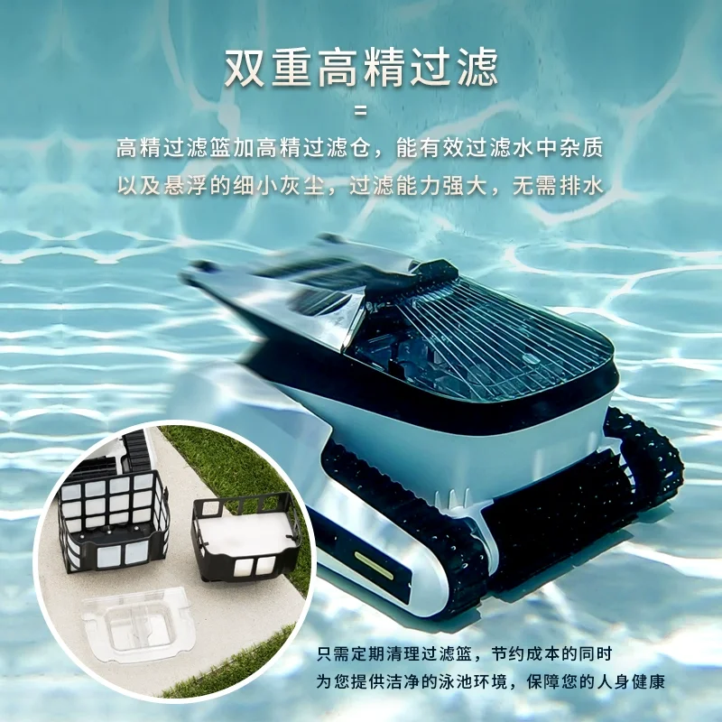 

Fish Pond Swimming Pool Suction Machine Fully Automatic Wireless Cleaning Robot Pool Bottom