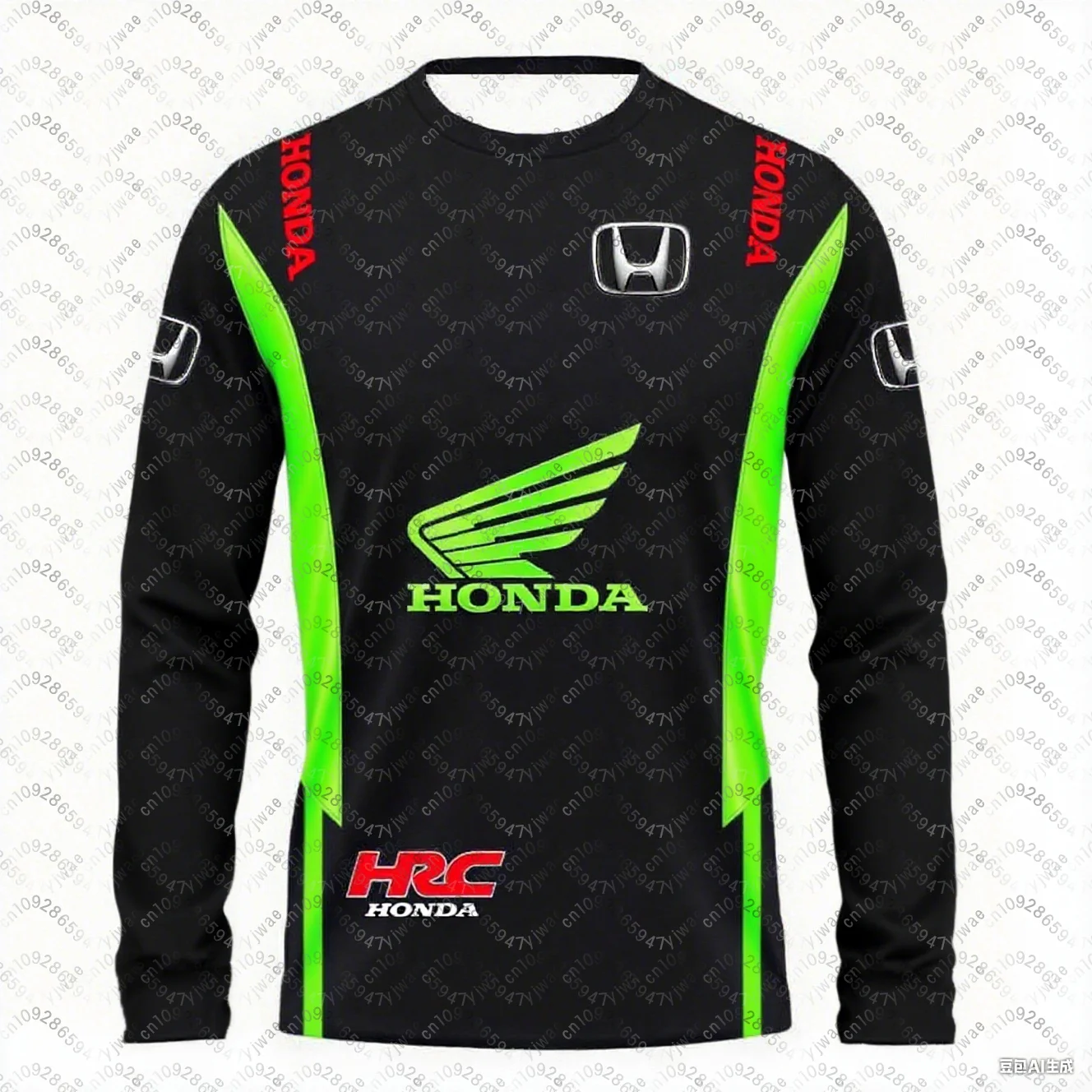

Long Sleeved Honda Riding T-shirt Tops For Men And Women Off road style 3D Printing Motociclista Biker Deportiva Quick Drying
