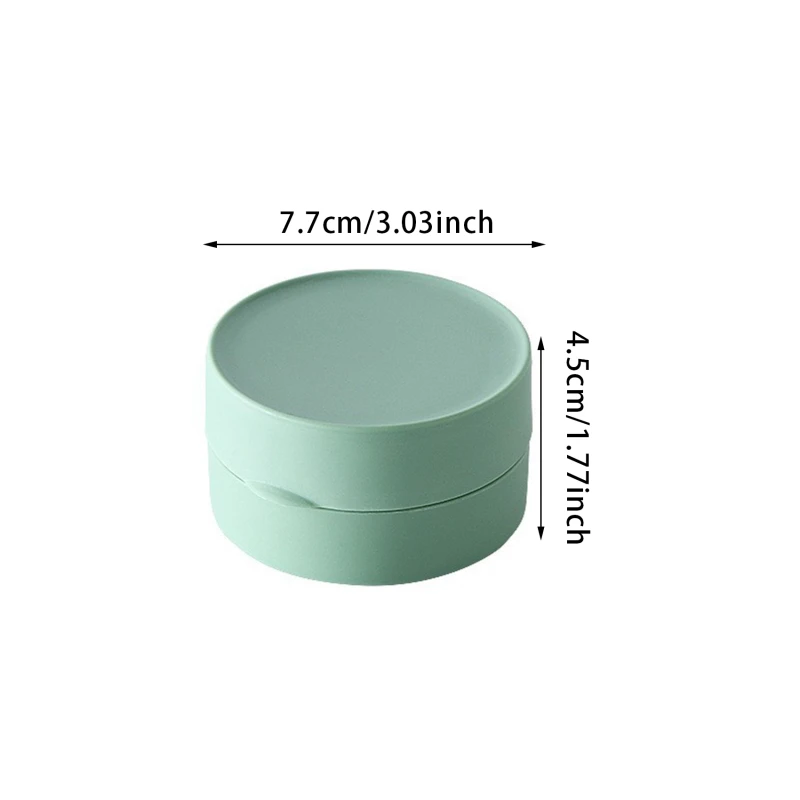 Soap Dishes Plate Waterproof Sealed Soap Case Round Travel Soap Box Portable Soap Tray With Lid For Bathroom Toilet Supplies