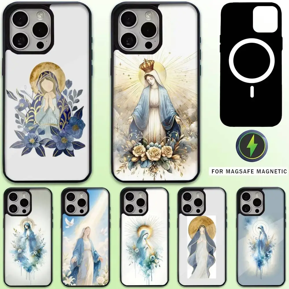 

Virgin De Guadalupe Belief Phone Case For iPhone17,16,15,14,13,12,11 Plus,Pro Max Magnetic For Magsafe Wireless Charging