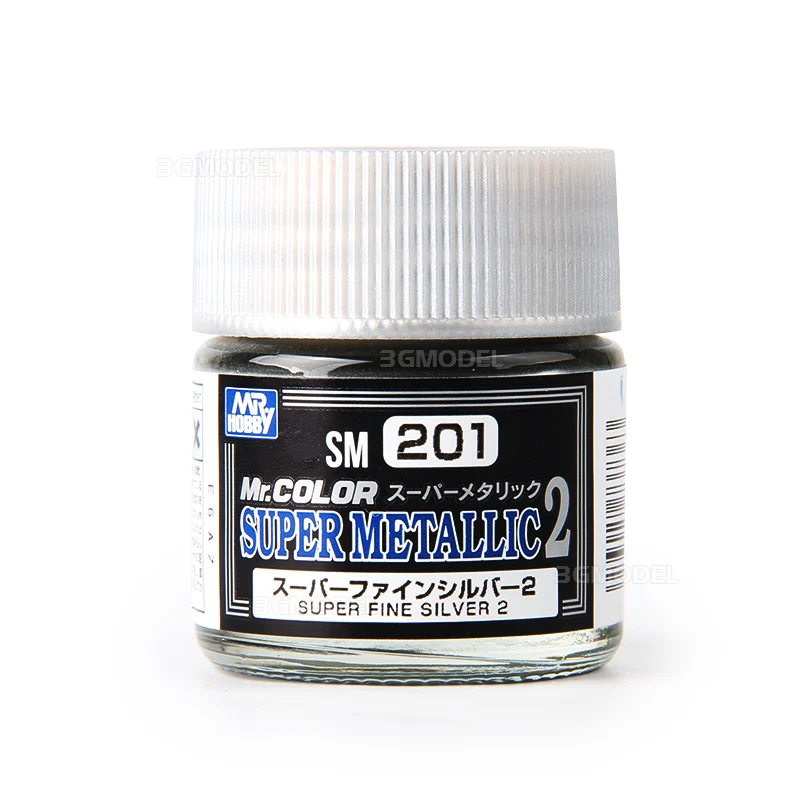 Model Oily Paint Metallic Color Super Plating Effect SM New Series 201-209 10ml Gunpla plastic Car model