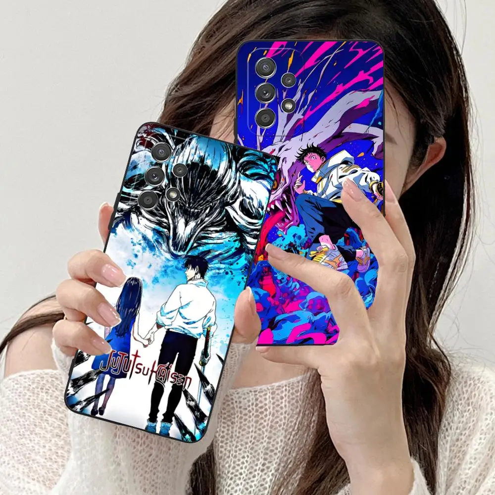 Jujutsu Kaisen Yuta Okkotsu جراب هاتف لسامسونج غالاكسي A56 55 54 53 52 51 36 35 34 23 16 15 5G غطاء ملون جميل