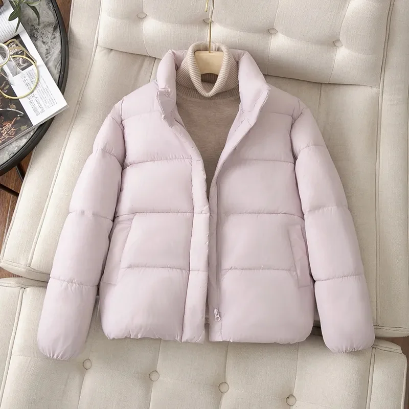 

Little Warm Cotton Padded Coat Women Parkas Short 2025Winter New Down Cotton Jacket Thicken Korean Outwear Bread Overwear Ladies
