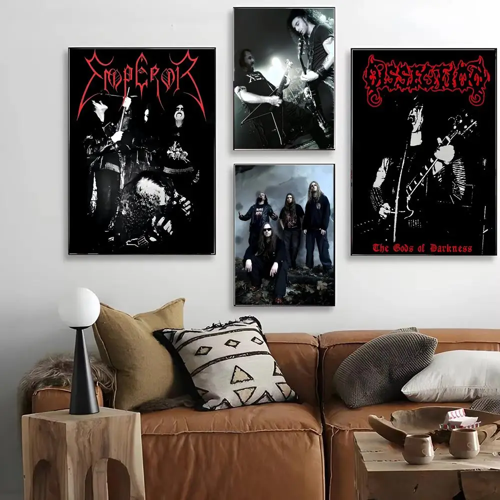 Póster clásico de la banda D-DarkthroneS, arte decorativo de alta definición para pared, ideal para el salón, el dormitorio o un café. Un regalo elegante para decorar el hogar.