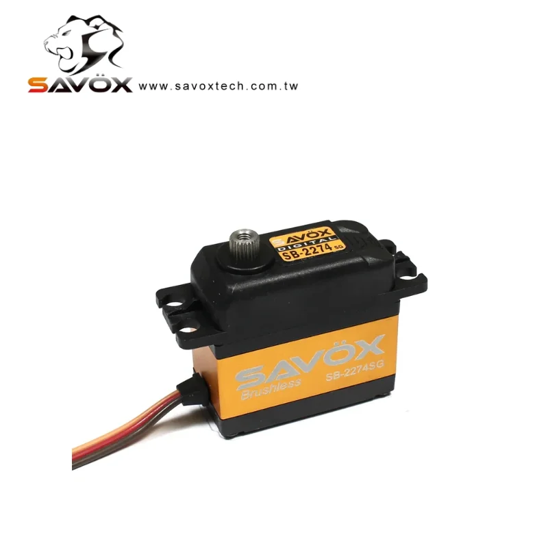 Original Savox SB 2274SG 7.4V High Voltage 0.08S 25KG Brushless High Speed Steel Gear Digital Servo 1/8 1/10 Truck Buggy RC Car