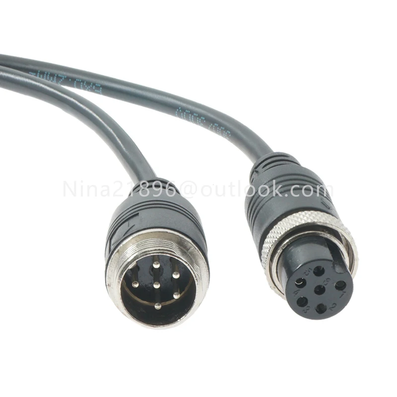 

GX16 Aviation Plug Socket Connection Wire Industrial Grade GX16-6 Pin Male Female Connector Extension Line