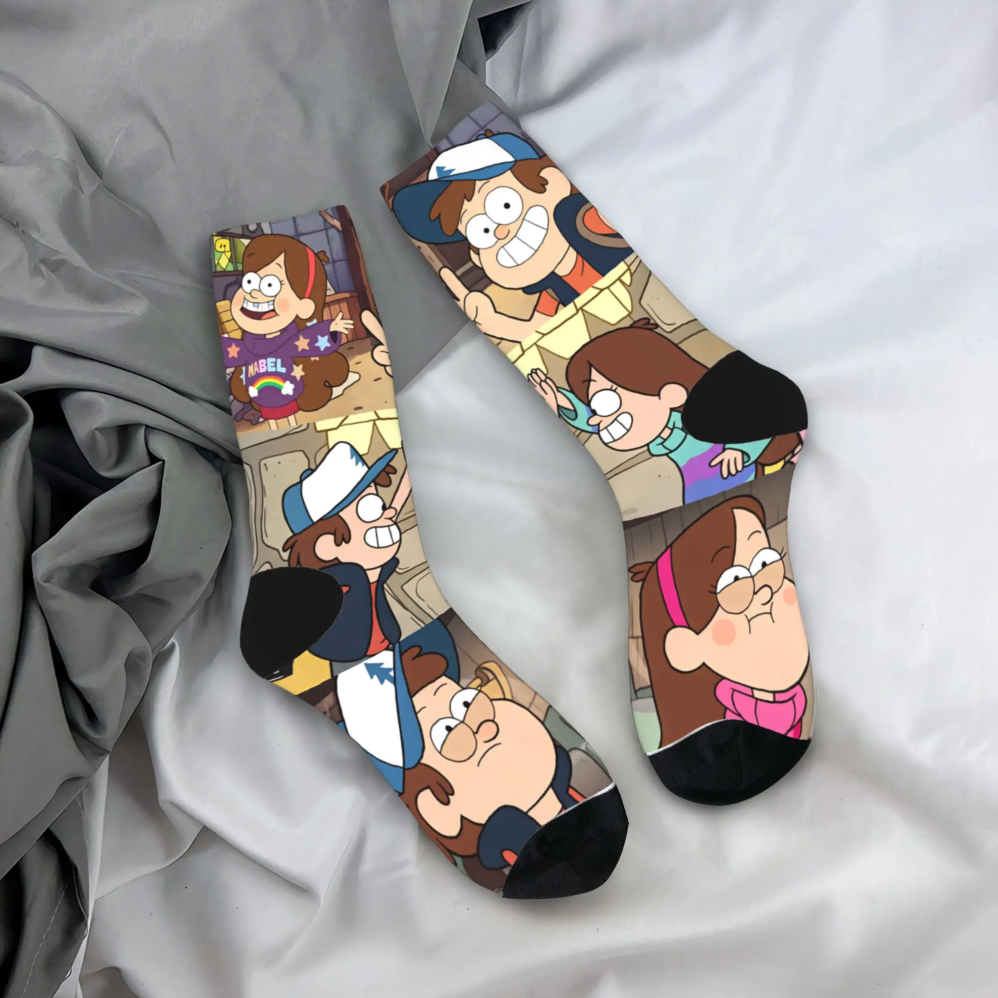 Mabel Socks G-Gravity Falls Graphic Stockings Anti-Slip Adults Men Socks Comfortable Autumn Harajuku Outdoor Sports Socks