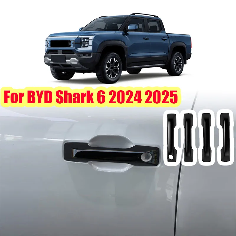 

For BYD SHARK 2024 2025 2026 The decorative frame of the car exterior door handle is suitable for high and low configuration use