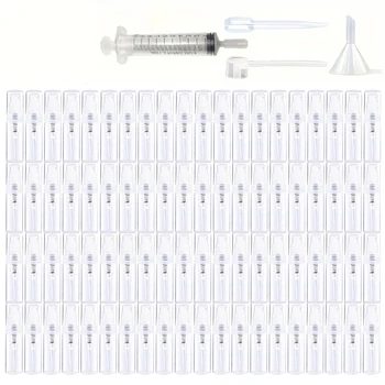 100 Spray Bottles 2ML/3ML- Odorless, BPA-free clear refillable travel atomizer, portable…