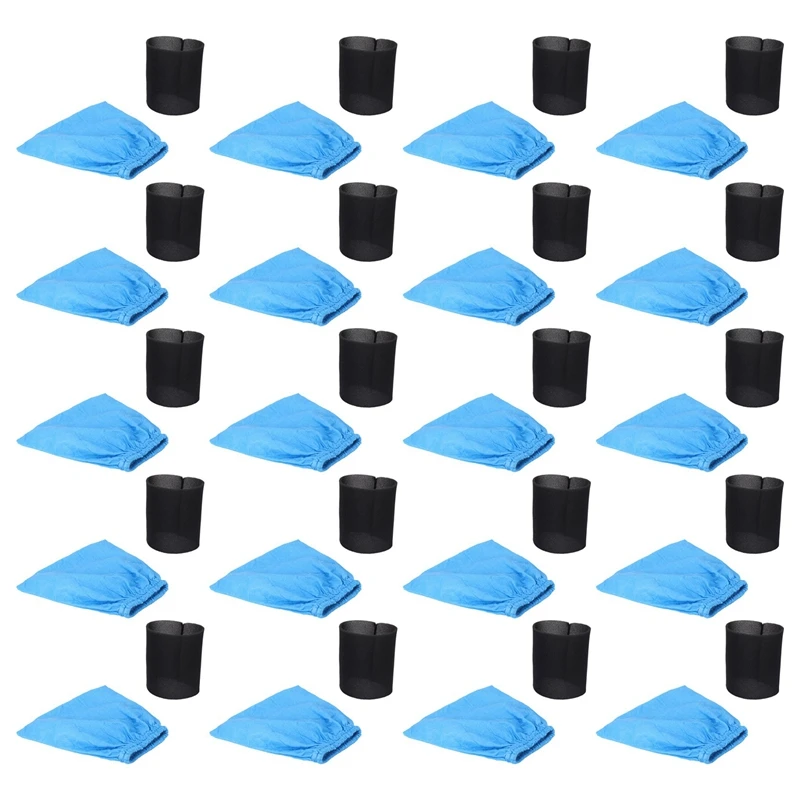 

20X Textile Filter Bags Wet And Dry Foam Filter For Karcher MV1 WD1 WD2 WD3 Vacuum Cleaner Filter Bag Vacuum Cleaner