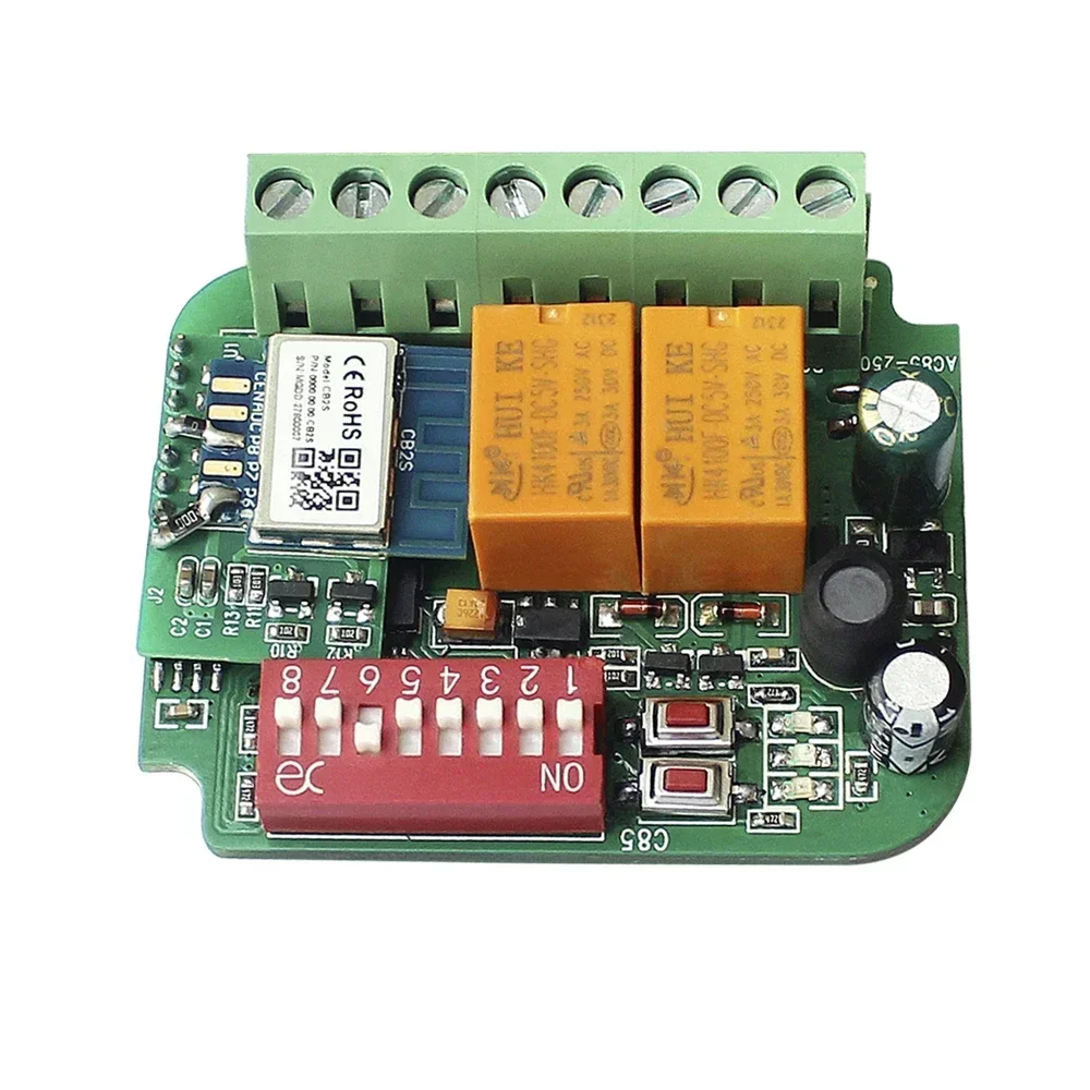 Tuya Wifi 3PCS Garage Tor Tür Empfänger 2CH 280-915MHz Rolling & Festcode Garage Tür Fernbedienung