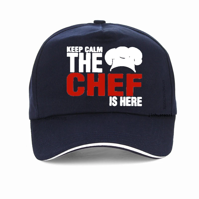 Funny Keep Calm The Chef Is Here funny hat fashion men women Cooking Kitchen Baseball Cap Summer Adjustable Snapback Hats