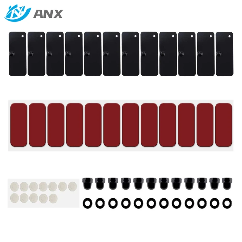 ANX for Ford Mustang Dodge Challenger and Camaro Rear Window Louvers Scoop Louver Installation Hardware Accessories Wiper Motor