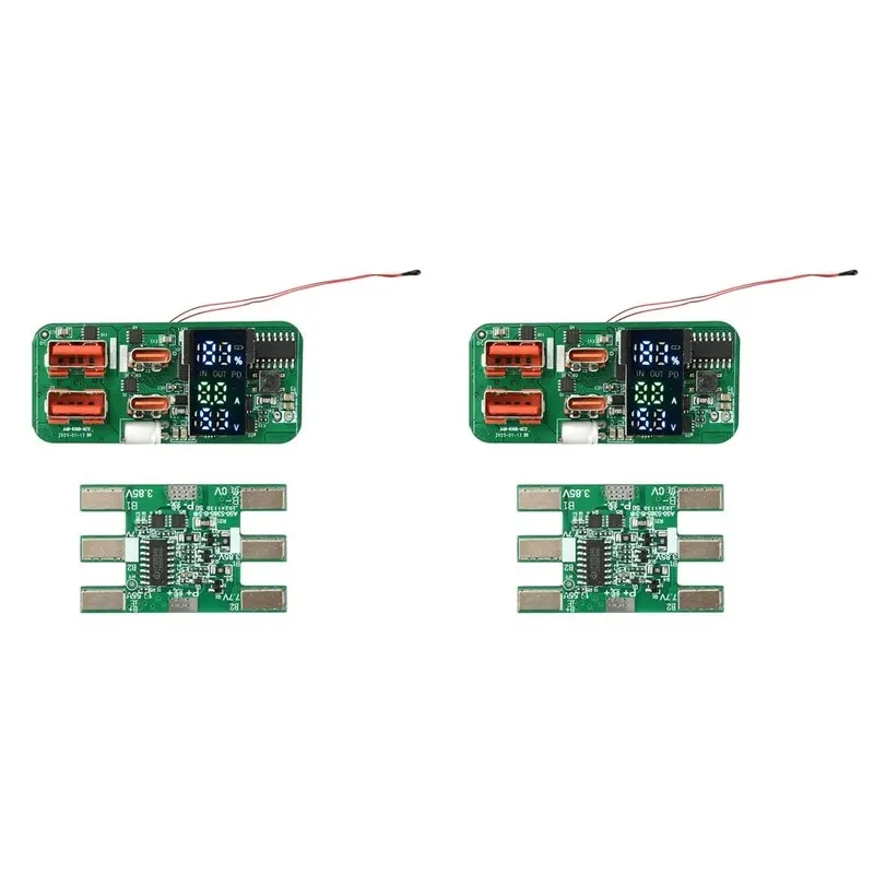 

ГОРЯЧАЯ НОВИНКА! Модуль для быстрой двунаправленной зарядки A72T 2X PD45W 3S с защитой аккумулятора и LED-дисплеем для самостоятельной сборки (DIY)