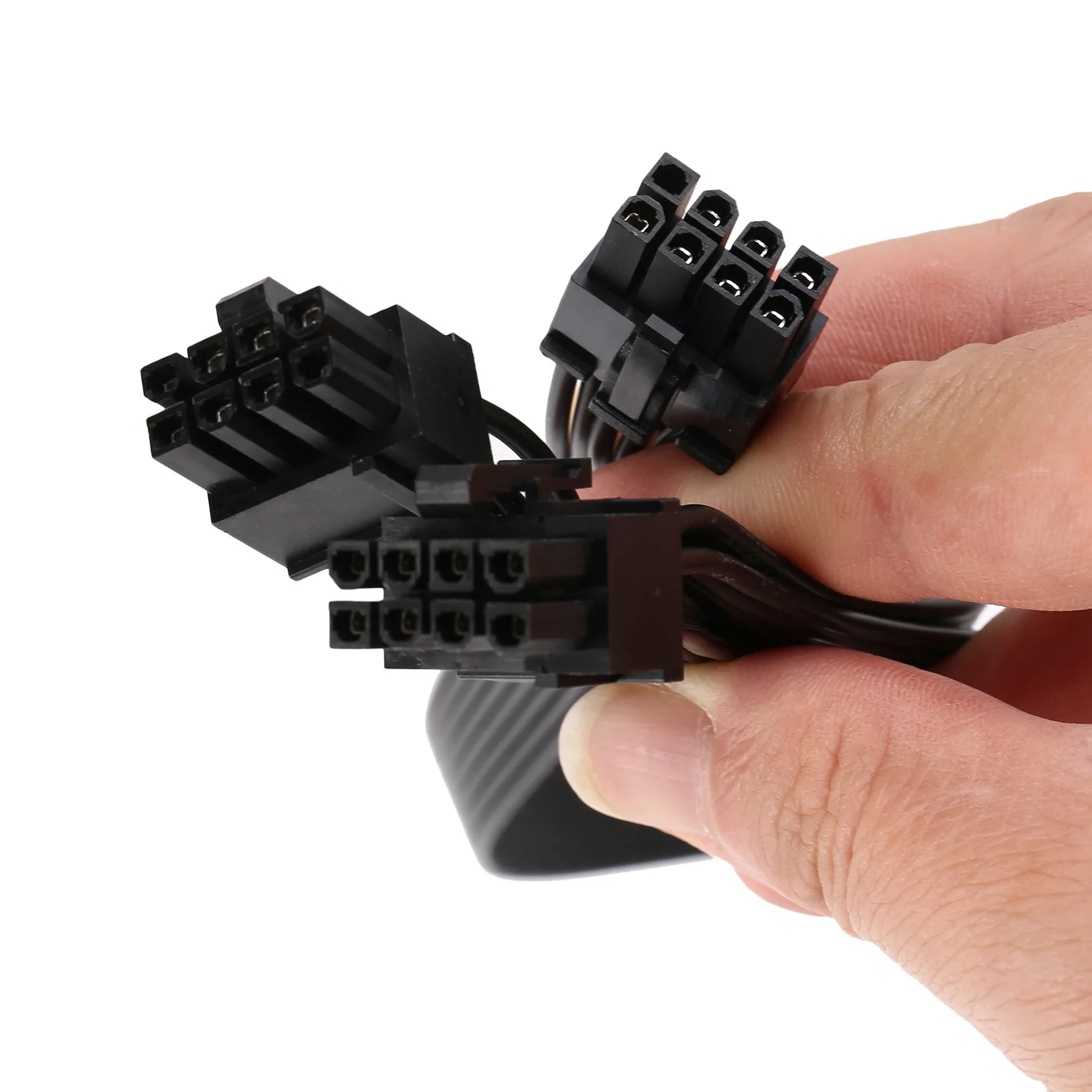 ABZC 3Pcs PCIe 8 Pin to Dual 6+2Pin Power Supply Cable, 1 to 2 Splitter for Corsair RM/for HX/CX-M Series 18AWG