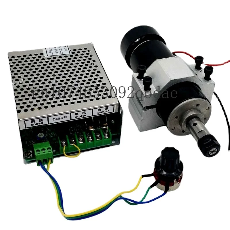 500W air-cooled spindle motor + speed controller + fixture PCB engraving machine spindle ER11 12000 rpm