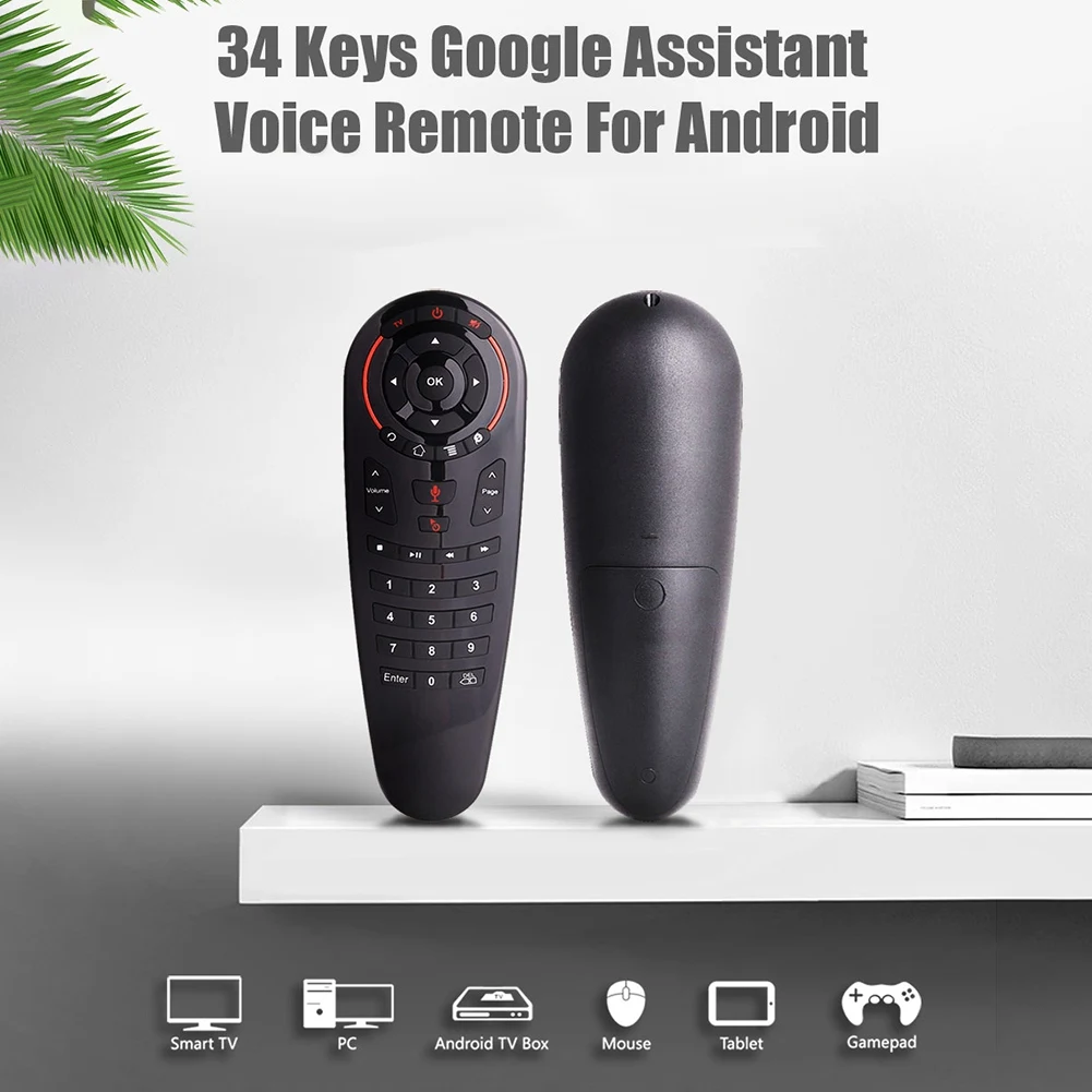 G30S tetikus udara suara, Remote Control Universal 33 tombol IR belajar penginderaan Gyro nirkabel Remote pintar untuk kotak TV Android