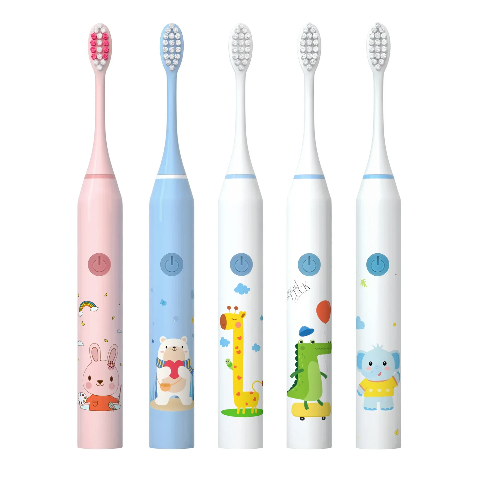 Xiaomi-cepillo de dientes eléctrico sónico para niños, cepillo de dientes eléctrico con Usb de dibujos animados, reemplazo de cepillo de dientes eléctrico para niños, nuevo