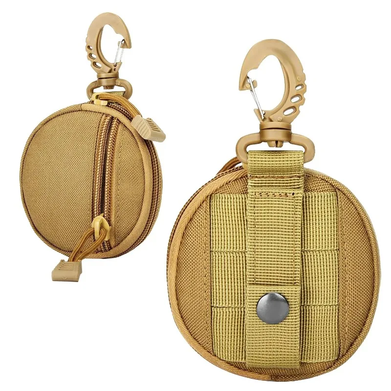 Nylon Mini Pouch, Tactical Zip Pouch for EDC Gear, Coin Purses, Key Chains, Wireless Headphone Bags, Hunting and Shooting