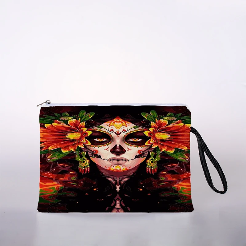 

Dark Women Printed Women Cosmetic Bag Cute Leisure Travel Portable Storage Handbag Cosmetic Bag Toiletry Bag