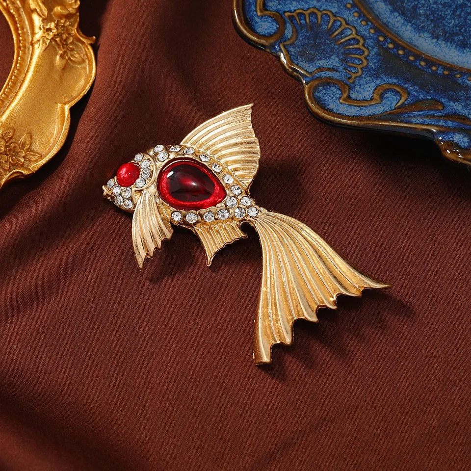 Vintage Fashion Meaning - Spilla Vintage per pesci rossi in