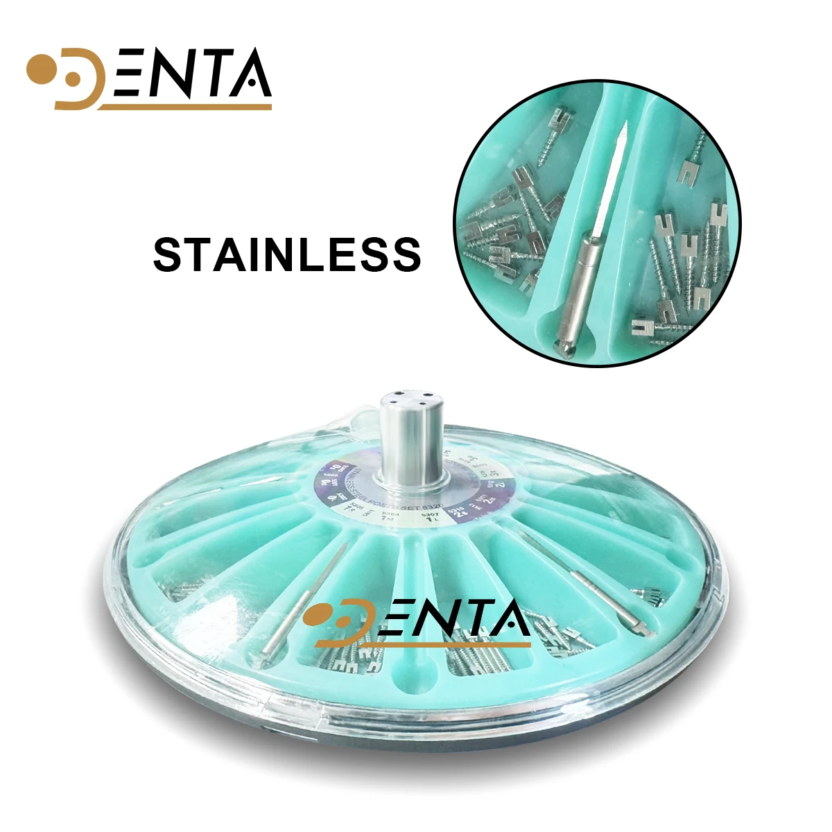 120PCS High Quality Corrosion Resistant Dental Screw Post - Stainless Steel Pure Titanium Endodontic Root Canal Pins