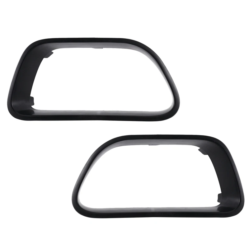 1Pair Car Front Bumper Decorative Frame Angel Eyes Refit For Citroen C5 Aircross 9817829477 9817829377 Black Accessories