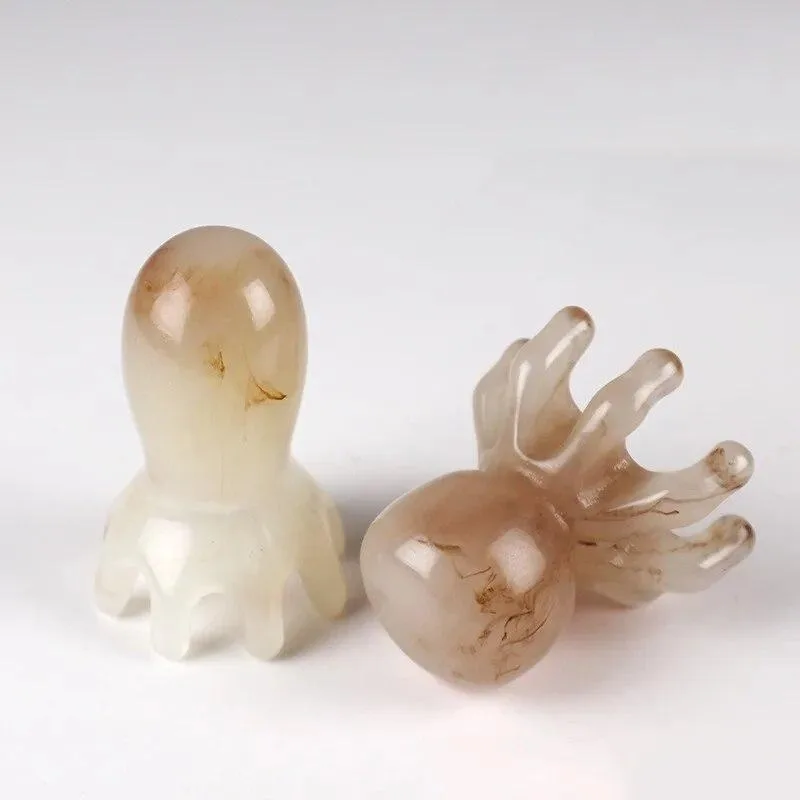 Tragbarer Oktopus-Kamm aus Kunstharz, Meridian-Schabetherapie-Massagekamm, Kopfmassagegerät, Gua Sha-Schaber, Taschenmassage-Haarpflege-Werkzeug