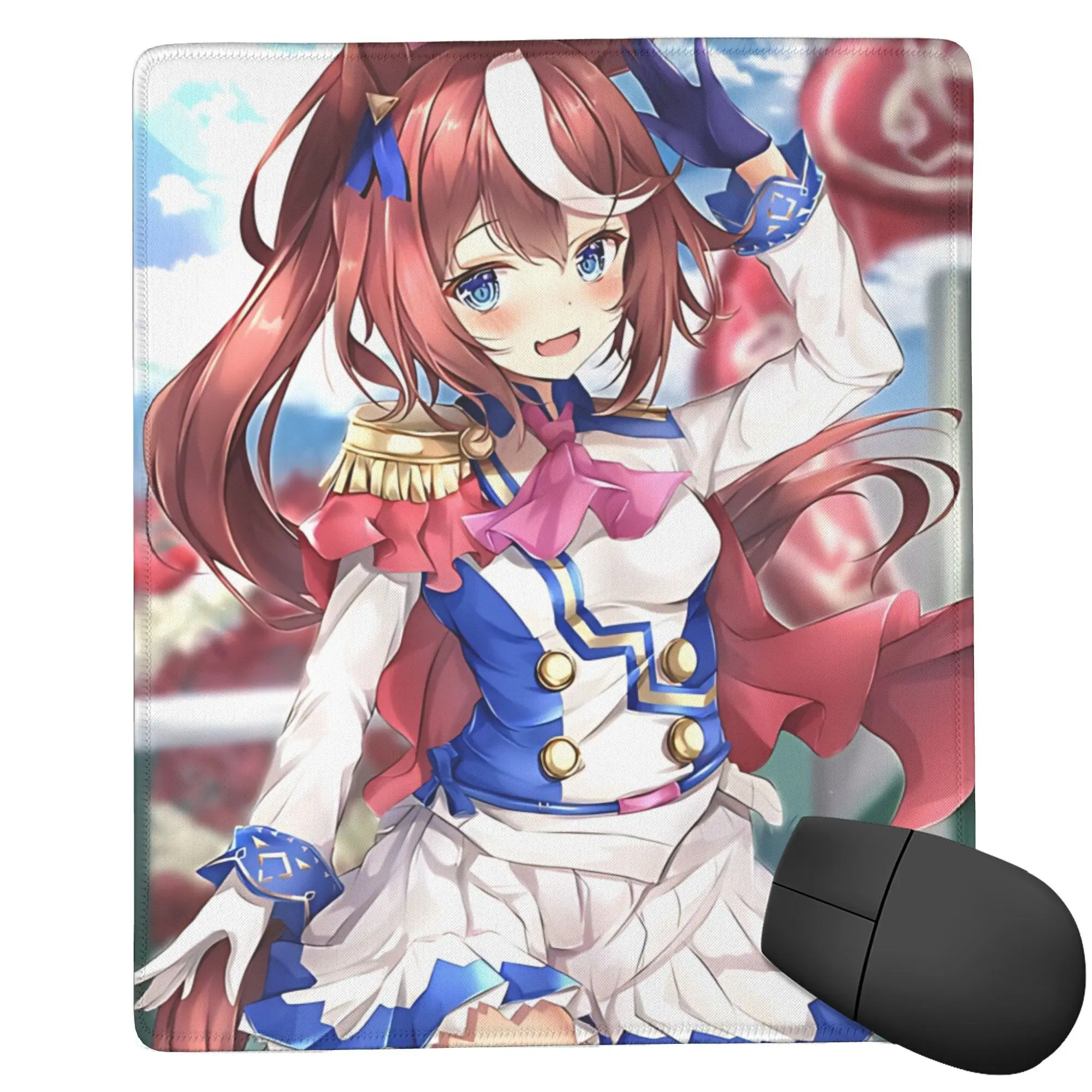 

Коврик для мыши Tokai Teio Uma Musume для ПК, игровой нескользящий резиновый коврик для компьютерной мыши