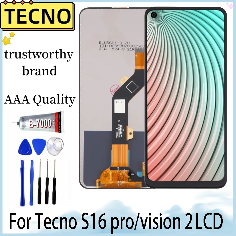 

For Itel Vision 2 / S16 Pro LCD Display Touch Screen Digitizer Assembly For Vision2 S16Pro Replacement