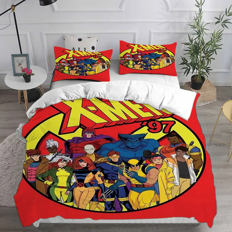 Superhero Wolverine Bedding Sets Comforter Quilt Bed Cover Duvet Cover Pillow Case 2-3 Pieces Sets Kids Adult Size