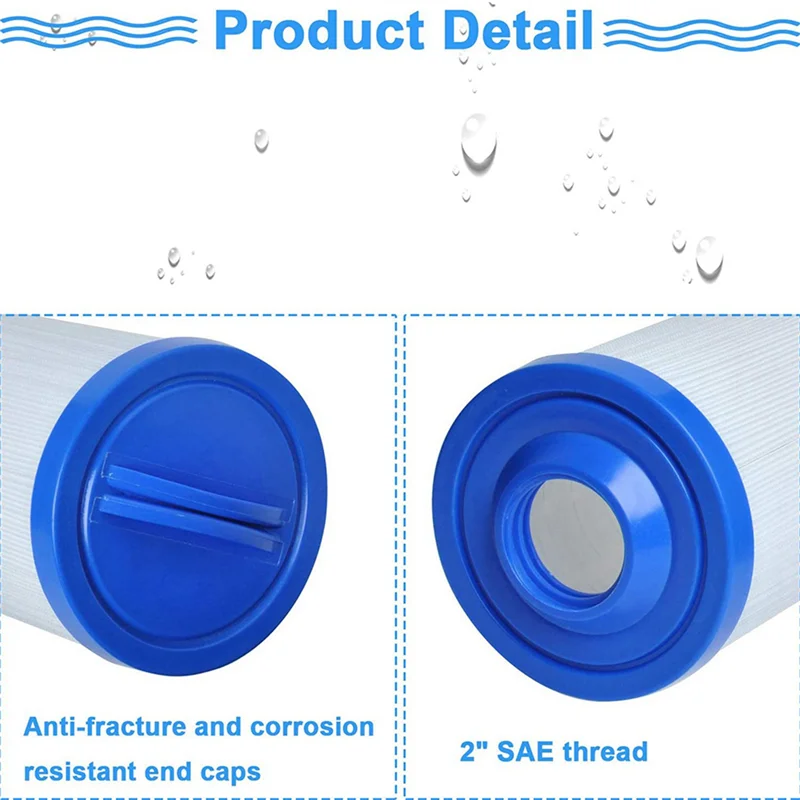 

AS94-Spa Filter 2Inch Female SAE Threaded For PWW50L Unicel 4CH-949 Filbur FC-0172 SD-01143 Waterway 817-4050,Pool Filter