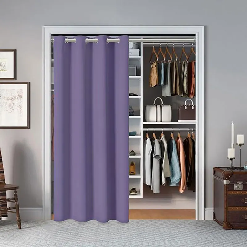 Solid Color Shading And Thermal Insulation Partition Door Curtain, Wardrobe Door Curtain, Bedroom And Living Room Door Curtain