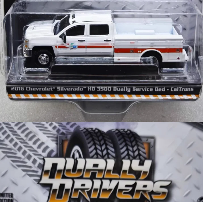 

1:64 2016 Chevrolet Silverado 3500 HD CalTrans California Transportation Advanced Collection Ornament Car Models
