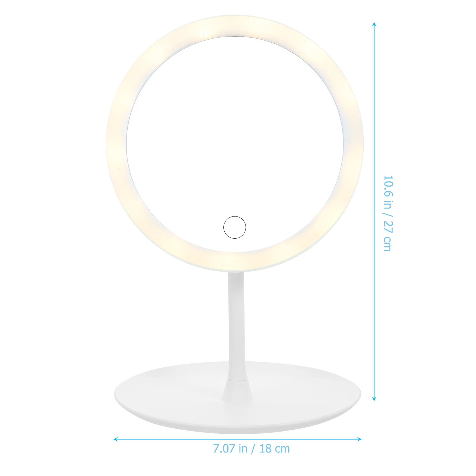 Trucco LED a pagamento 360 °   Specchio a luminosità regolabile per camera da letto Desktop portatile USB ricaricabile Smart