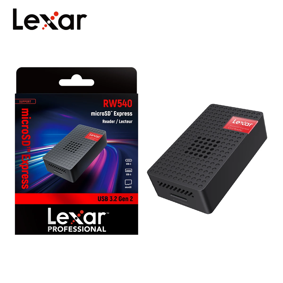 大特価！Lexar RW540 microSDExpressリーダー&SDカード Lexar RW540 microSD Express Card Reader Lecture USB3.2 GEN2 USB-C