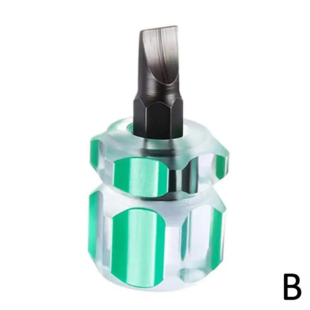 1pcs Mini Small Portable Radish Screw Driver Transparent Screwdriver Kit Repair Precision Repair Tools Car Handle Hand H8g4