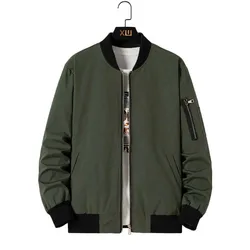 Men's Bomber Jackets Outdoor Casual Basic Classic Jacket Men Streetwear Slim Spring Autumn Color Blocking Haraju