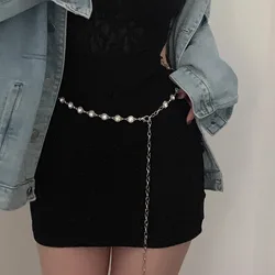 Metal Chatelaine Haute Couture Summer Dress With Fashionable Ins Style Decorative Suit Thin Belt Fashion Chain